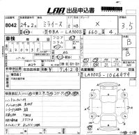 Daihatsu MIRA E S лот № 8042 оценка 3.5  с аукциона в Японии 5