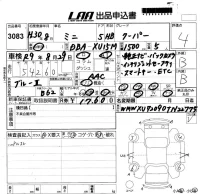BMW MINI лот № 3083 оценка 4  с аукциона в Японии 5