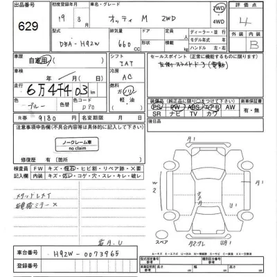 Nissan OTTI  с аукциона в Японии