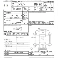 Suzuki JIMNY лот № 614 оценка 3  с аукциона в Японии 3
