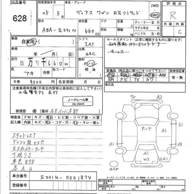 Subaru GOLF ALLTRACK  с аукциона в Японии