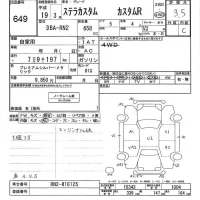 Subaru STELLA лот № 649 оценка 3.5  с аукциона в Японии 3