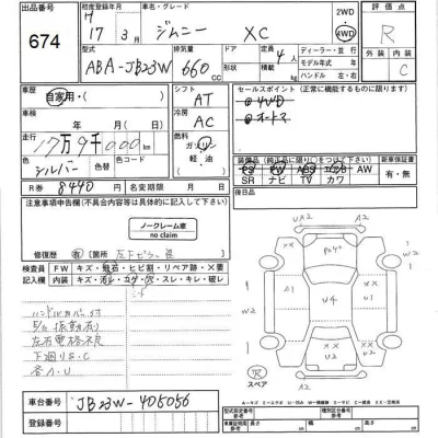 Suzuki JIMNY  с аукциона в Японии