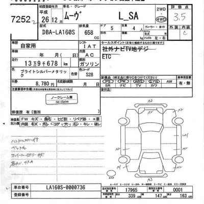 Daihatsu MOVE  с аукциона в Японии