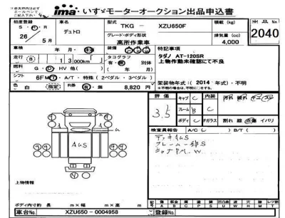 Hino DUTRO  с аукциона в Японии