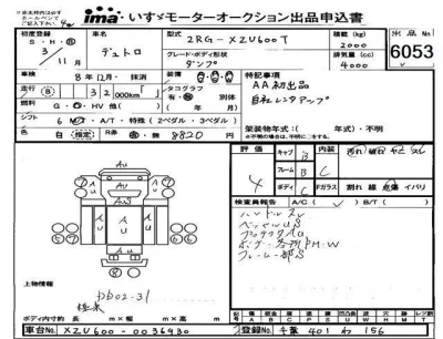 Hino DUTRO  с аукциона в Японии