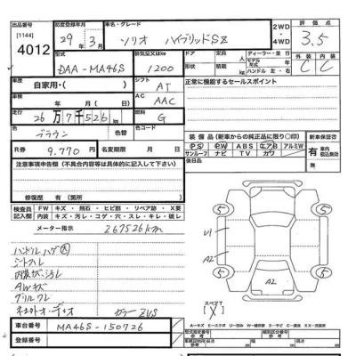 Suzuki SOLIO  с аукциона в Японии