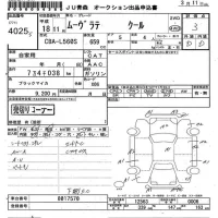 Daihatsu MOVE LATTE лот № 4025 оценка 3  с аукциона в Японии 6