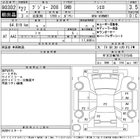 Peugeot 208 лот № 90302 оценка 3.5  с аукциона в Японии 11