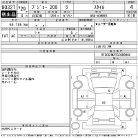 Peugeot 208 лот № 90327 оценка 4  с аукциона в Японии 11