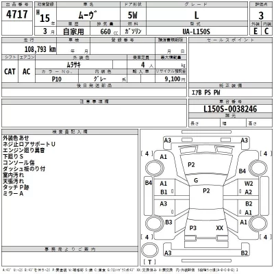 Daihatsu MOVE  с аукциона в Японии