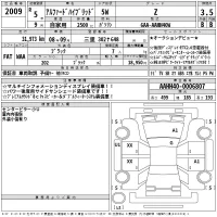Toyota ALPHARD лот № 2009 оценка 3.5  с аукциона в Японии 2