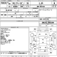 Toyota COROLLA FIELDER лот № 70034 оценка R  с аукциона в Японии 2