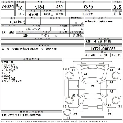 Toyota CELSIOR  с аукциона в Японии