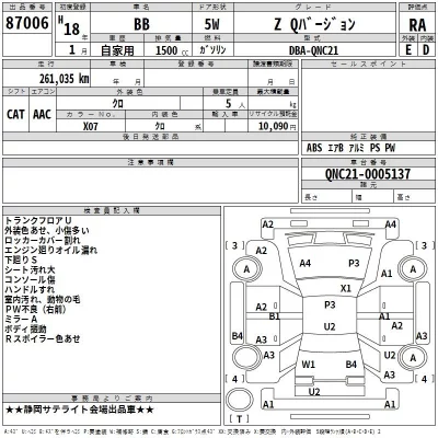 Toyota BB  с аукциона в Японии