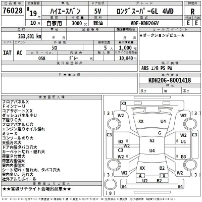 Toyota HIACE VAN  с аукциона в Японии