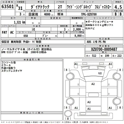 Toyota DYNA  с аукциона в Японии