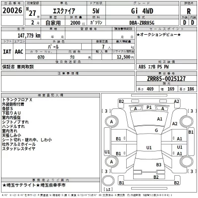 Toyota ESQUIRE  с аукциона в Японии