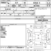 Toyota TANK лот № 70060 оценка 3.5  с аукциона в Японии 2