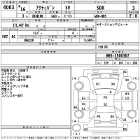 Honda ACTY VAN лот № 4003 оценка 3  с аукциона в Японии 2