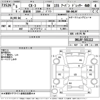 Mazda CX-3 лот № 73526 оценка 4  с аукциона в Японии 2