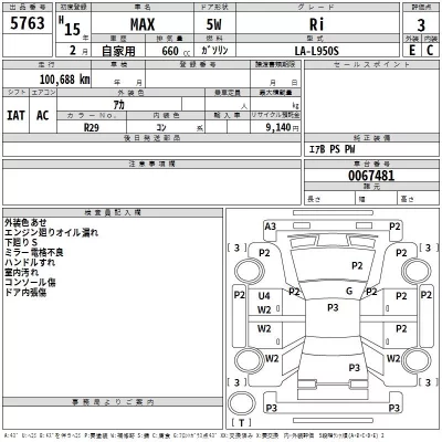 Daihatsu MAX  с аукциона в Японии