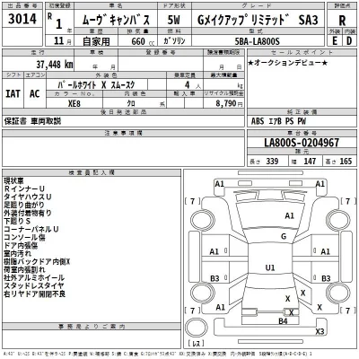 Daihatsu MOVE CANBUS  с аукциона в Японии