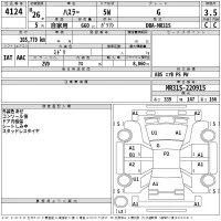 Suzuki HUSTLER лот № 4124 оценка 3.5  с аукциона в Японии 2