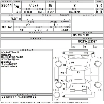 Suzuki PALETTE  с аукциона в Японии