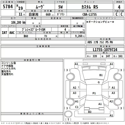 Daihatsu MOVE  с аукциона в Японии