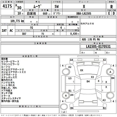 Daihatsu MOVE  с аукциона в Японии