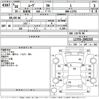 Daihatsu MOVE  с аукциона в Японии