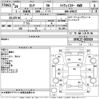 Nissan SERENA лот № 77061 оценка 3  с аукциона в Японии 2