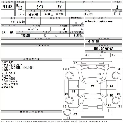 Honda LIFE  с аукциона в Японии