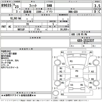 Honda FIT  с аукциона в Японии