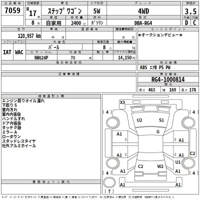 Honda STEP WAGON  с аукциона в Японии