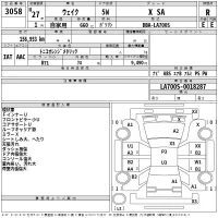 Daihatsu WAKE лот № 3058 оценка R  с аукциона в Японии 2