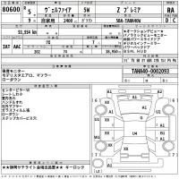 Toyota VELLFIRE лот № 80600 оценка RA  с аукциона в Японии 2