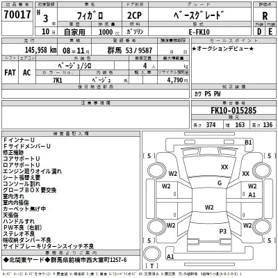 Nissan FIGARO  с аукциона в Японии