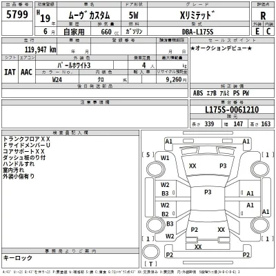 Daihatsu MOVE  с аукциона в Японии