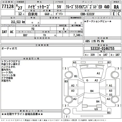 Daihatsu HIJET VAN  с аукциона в Японии