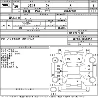 Toyota SIENTA лот № 9081 оценка 3  с аукциона в Японии 2