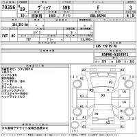 Toyota VITZ лот № 70356 оценка 3  с аукциона в Японии 2