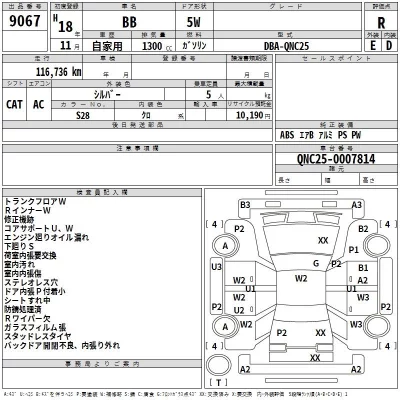 Toyota BB  с аукциона в Японии