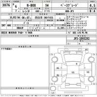 Honda N BOX лот № 3076 оценка 4.5  с аукциона в Японии 2