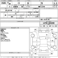 Daihatsu MIRA лот № 3585 оценка 3.5  с аукциона в Японии 2