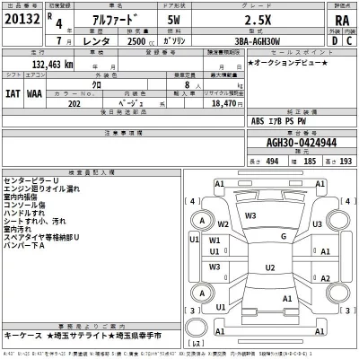 Toyota ALPHARD  с аукциона в Японии