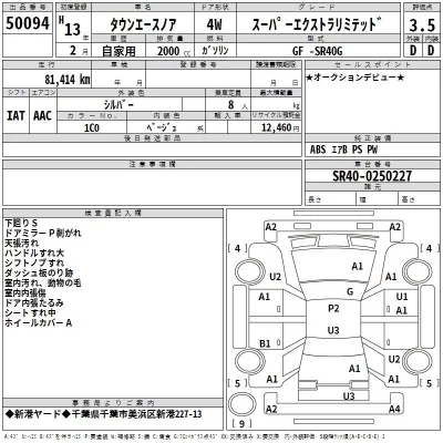 Toyota TOWN ACE NOAH  с аукциона в Японии