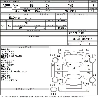 Toyota BB  с аукциона в Японии