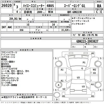 Toyota HIACE  с аукциона в Японии